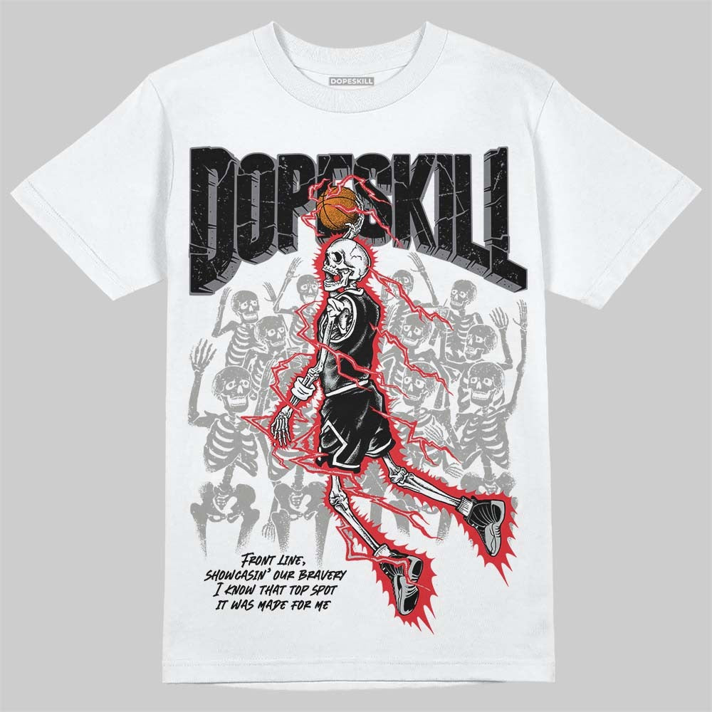 Wolf Grey 12s DopeSkill T-Shirt Thunder Dunk Graphic