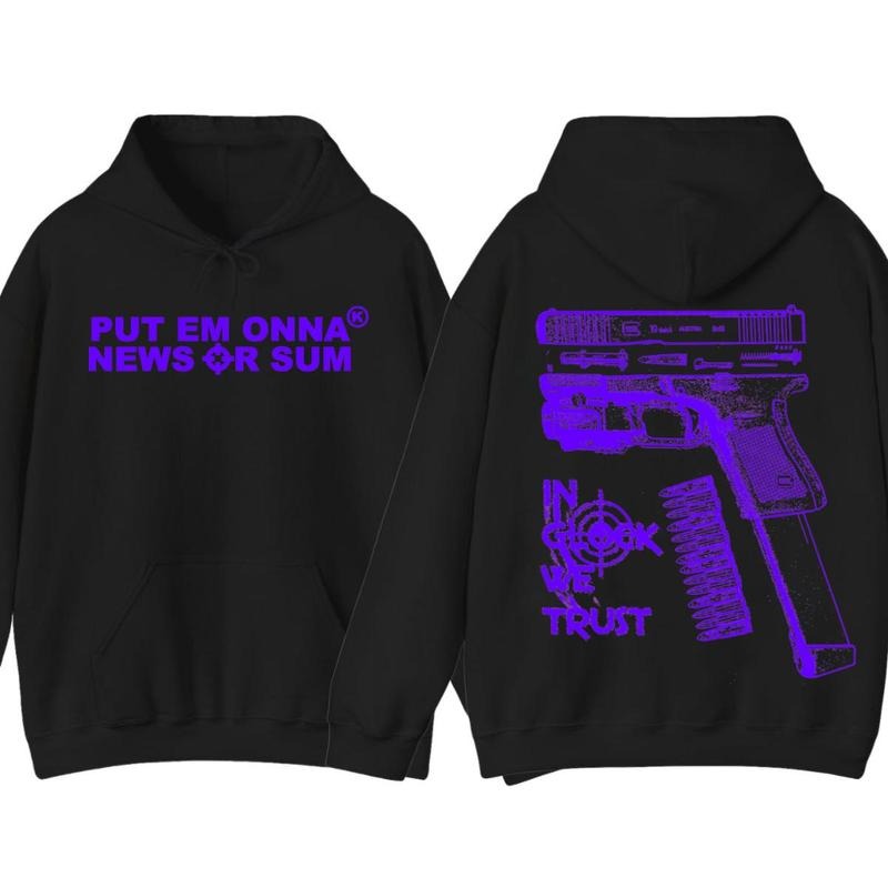 Put Em Onna News or Sum 2 Sides Hoodie/Sweatshirt/T-Shirt, For Men/Women - Unisex Style, 100% Cotton, Menswear Tops