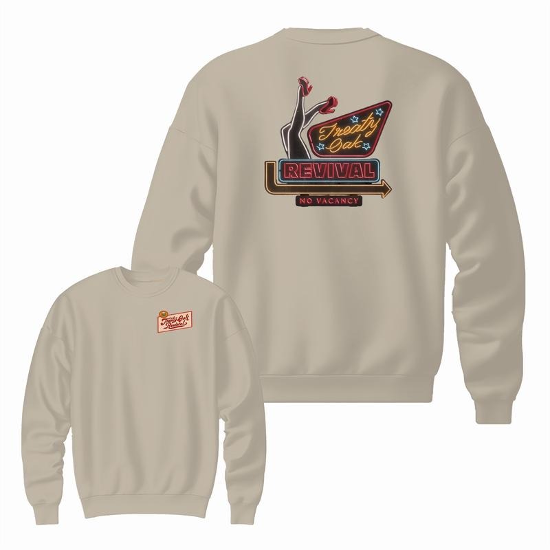 Treaty Oak Revival Tour In New Braunfels Classic 2 Sided Hoodie/Sweatshirt/T-Shirt, For Men/Women - Unisex Style, 100% Cotton, Pullover unisex hoodie