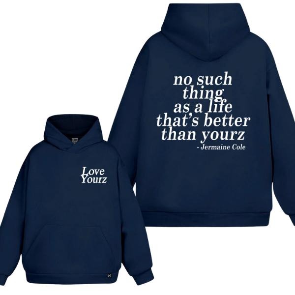 J Cole DreamVille Love YourZ Lyrics 2 Sided Graphic Hoodie/Sweatshirt/T-Shirt, For Men/Women - Unisex Style, 100% Cotton, Pullover unisex hoodie