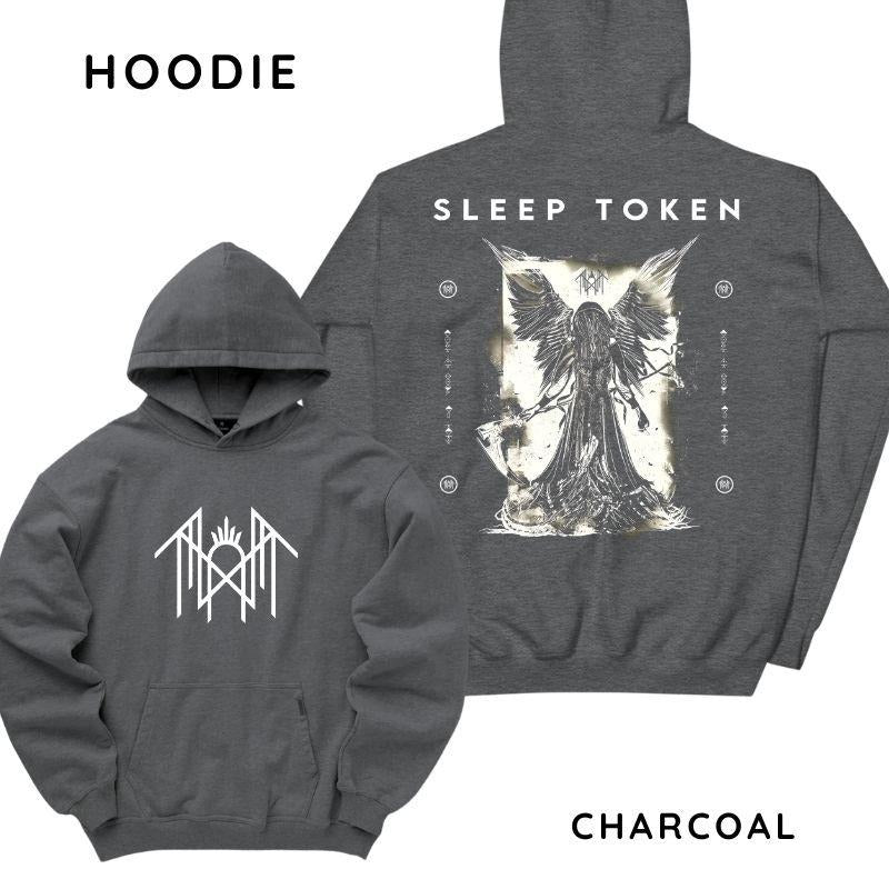 Sleep Token Fallen Angel 2 Sides Hoodie/Sweatshirt/T-Shirt, For Men/Women - Unisex Style, 100% Cotton, Pullover unisex hoodie