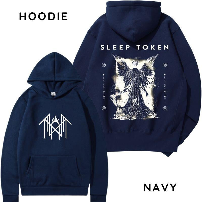 Sleep Token Fallen Angel 2 Sides Hoodie/Sweatshirt/T-Shirt, For Men/Women - Unisex Style, 100% Cotton, Pullover unisex hoodie