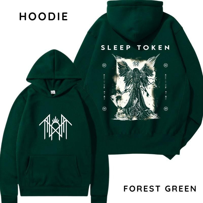Sleep Token Fallen Angel 2 Sides Hoodie/Sweatshirt/T-Shirt, For Men/Women - Unisex Style, 100% Cotton, Pullover unisex hoodie