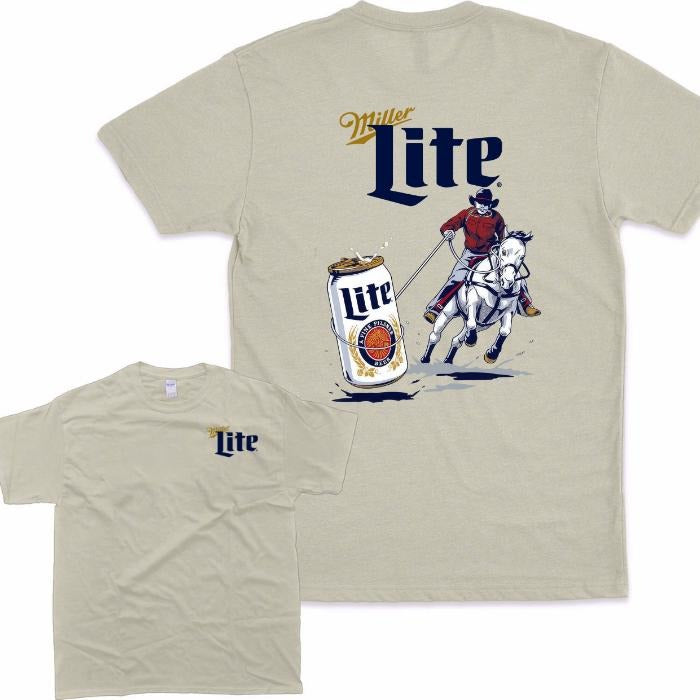 Miller Lite Rodeo Unis 2 Sided Hoodie/Sweatshirt(No Hood)/T-Shirt, For Men/Women - Unisex Style, 100% Cotton, Pullover unisex hoodie