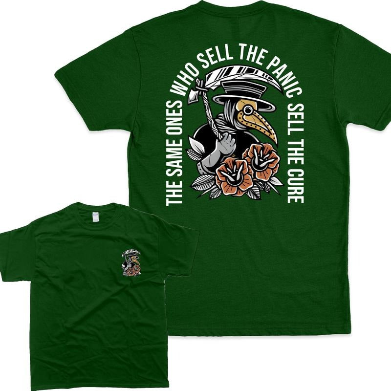 The Same Ones Who Sell The Panic Sell The Cure 2 Sides Hoodie/Sweatshirt/T-Shirt, For Men/Women - Unisex Style, 100% Cotton, Pullover unisex hoodie