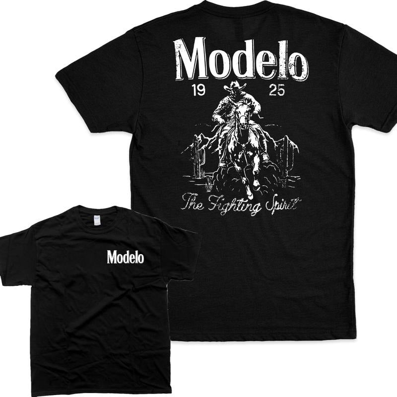 Modelo Fighting Spirit Unisex 2 Sides Hoodie/Sweatshirt/T-Shirt, For Men/Women - Unisex Style, 100% Cotton, Pullover unisex hoodie