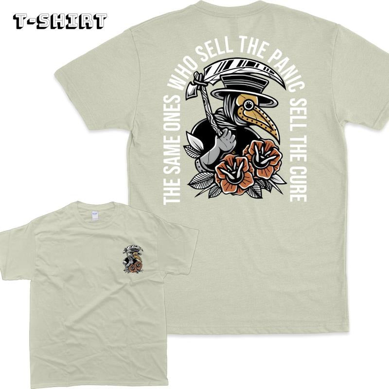 The Same Ones Who Sell The Panic Sell The Cure 2 Sides Hoodie/Sweatshirt/T-Shirt, For Men/Women - Unisex Style, 100% Cotton, Pullover unisex hoodie