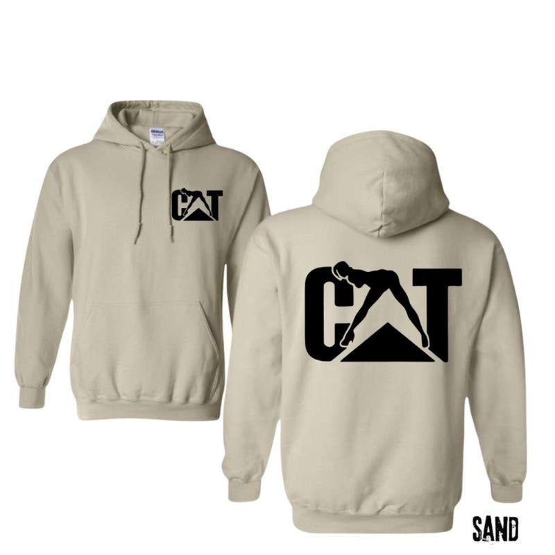 Cat With Woman 2 Sided Hoodie/Sweatshirt/T-Shirt, For Men/Women - Unisex Style, 100% Cotton, Pullover unisex hoodie faith hoodie