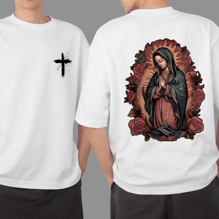 Womens Our Lady Of Guadalupe 2 Sided Hoodie/Sweatshirt/T-Shirt, For Men/Women - Unisex Style, 100% Cotton, Pullover unisex hoodie faith hoodie