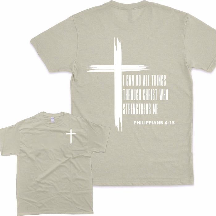 I Can Do All Things Through Christ Who Strengthens 2 Sided Hoodie/Sweatshirt/T-Shirt, For Men/Women - Unisex Style, 100% Cotton, Pullover unisex hoodie faith hoodie christian hoodie