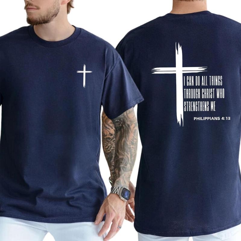 I Can Do All Things Through Christ Who Strengthens 2 Sided Hoodie/Sweatshirt/T-Shirt, For Men/Women - Unisex Style, 100% Cotton, Pullover unisex hoodie faith hoodie christian hoodie