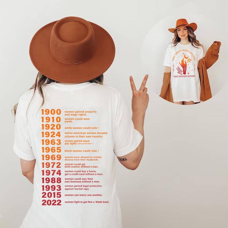 Women Can Marry One Another Shirt, They Didn't Burn Witches They Burned Women Shirt, Witchy Feminist Shirt, Halloween Shirt, Women Right Shirt, Women's Witch Shirt, Halloween Shirts For Women, Unisex 2 Sides Shirt, Full Colors, Full Sizes Top Womenswear