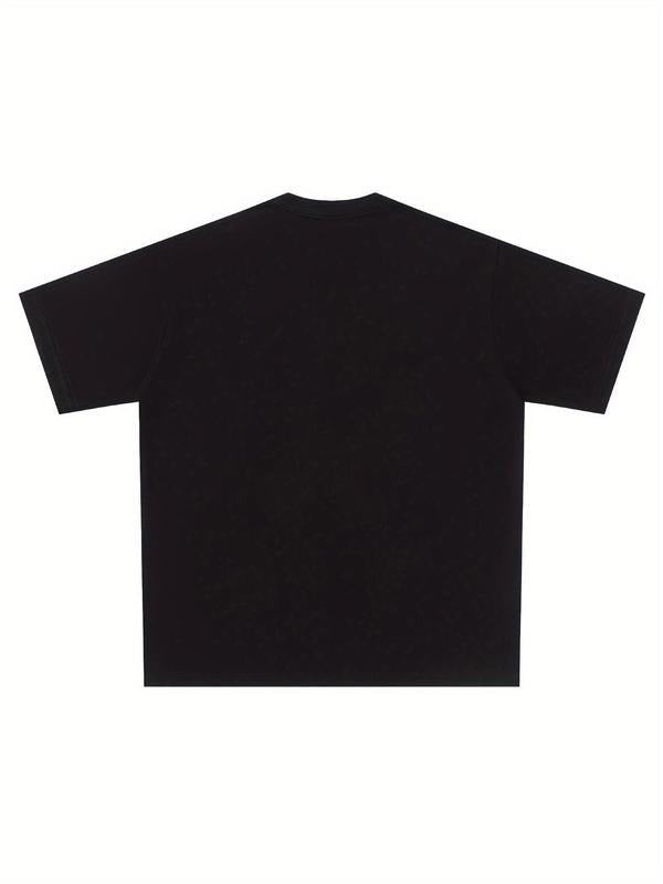 Women's Figure & Letter Print Tee, Summer Clothes Women, Graphic Tee Women, Trendy Casual T-shirt, Graphic Tees, Ladies Fitted Summer Tee Shirts