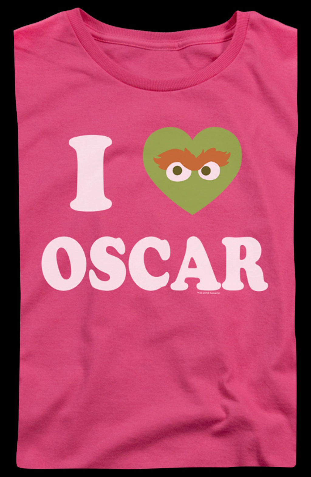 Womens I Love Oscar Sesame Street Shirt