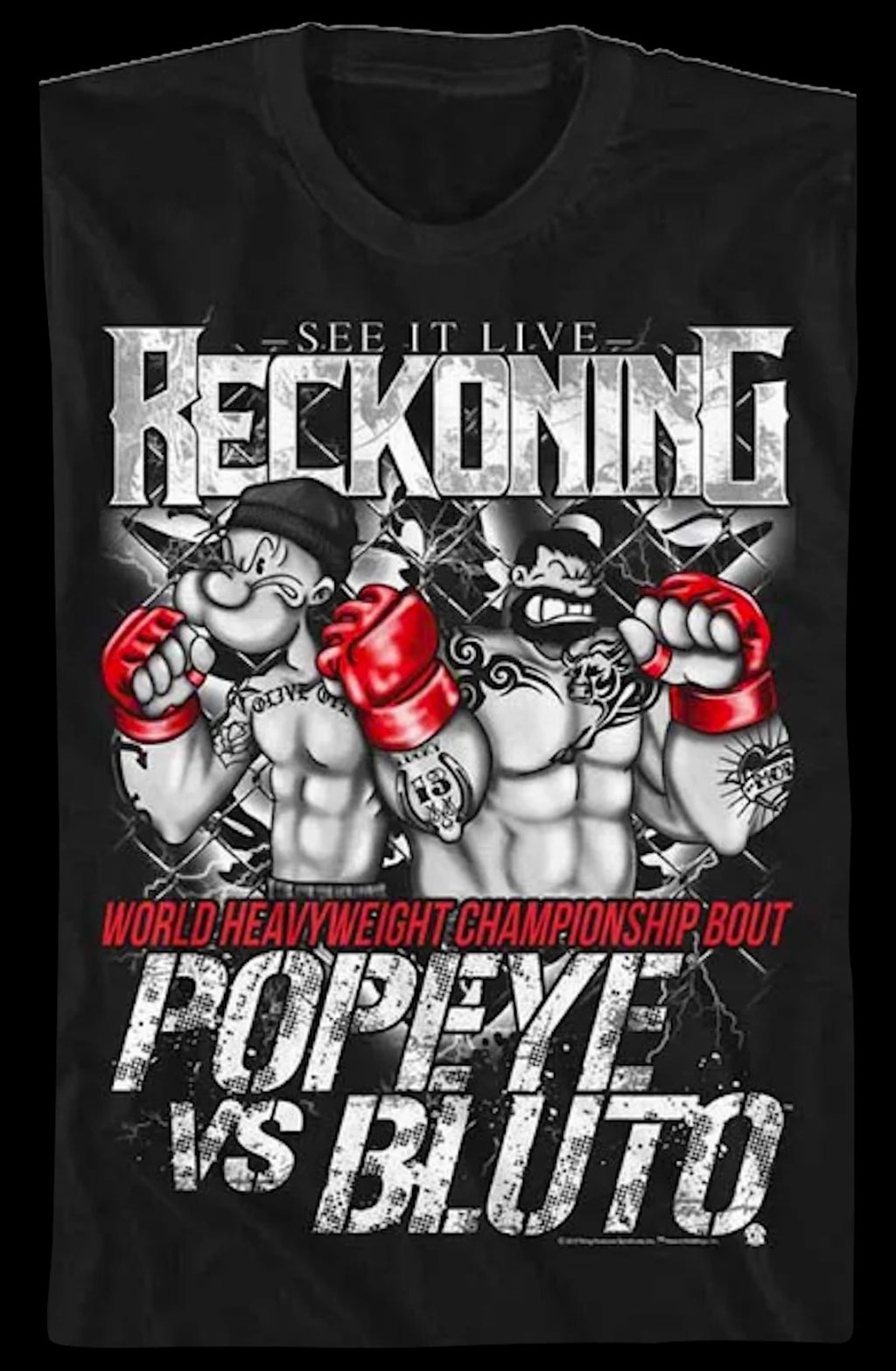 World Heavyweight Championship Bout Popeye T-Shirt