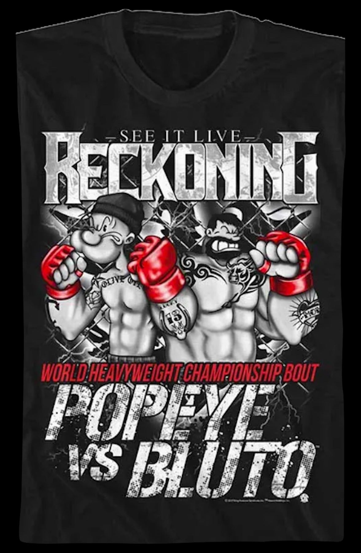 World Heavyweight Championship Bout Popeye T-Shirt
