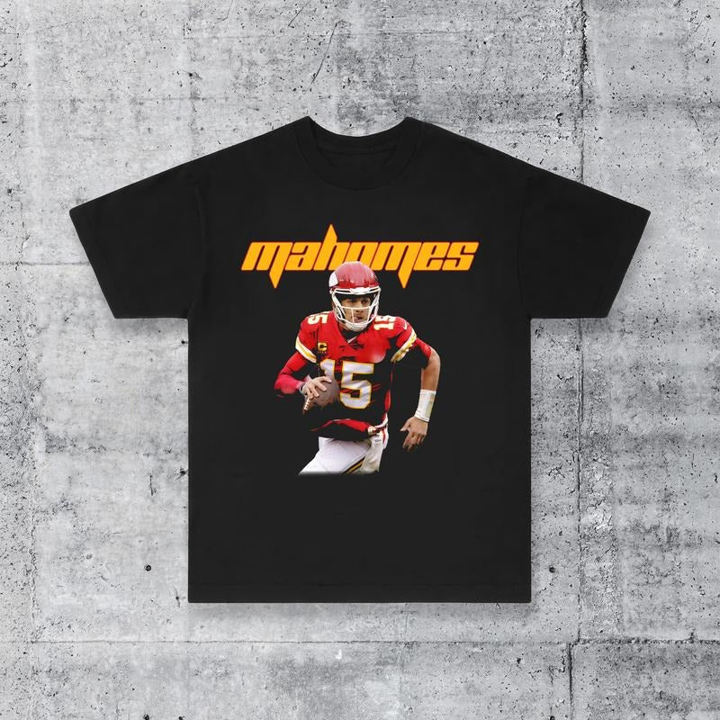 Y2K Patrick Tee Mahomes Kansas City Football Team Vintage Streetwear Heavyweight T-Shirt - Patrick Mahxmes T-Shirt 3PAU