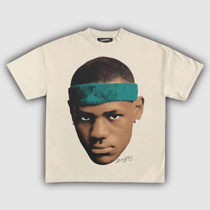 YOUNG LEBRON BIG FACE TEE, James Basketball T-Shirt, Vintage Graphic 90s Style Retro Shirt, Graphic Tees, Gift for Men Streetwear