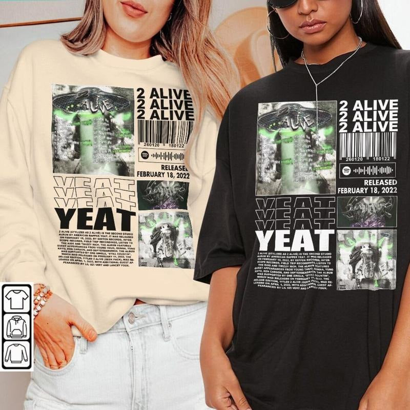 Yeat Vintage Style T-Shirt, Yeat T-Shirt, Rapper T-Shirts, Yeat Graphic Tee