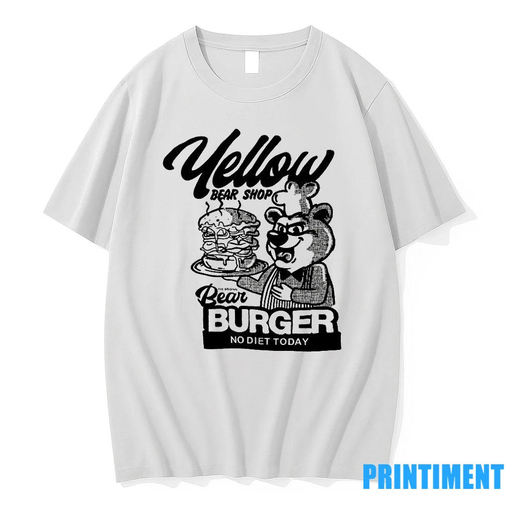 Yellow Bear Shop Bear Burger No Diet Today Tshirts Sweater