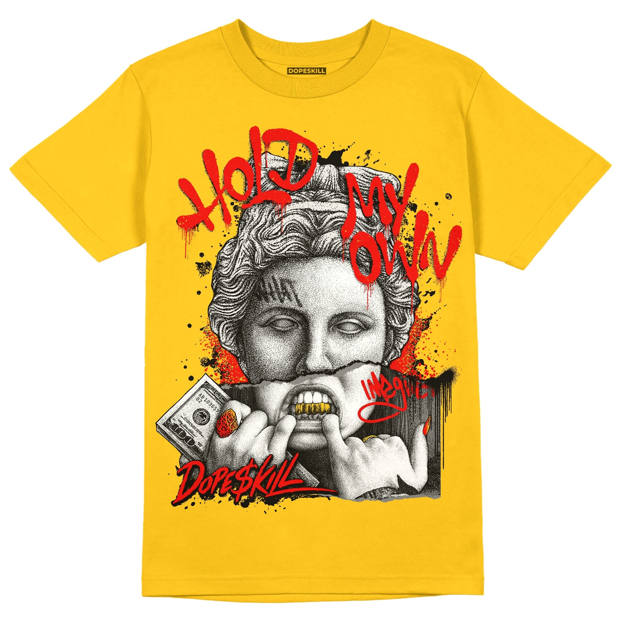 Yellow Collection DopeSkill Gold T-shirt Hold My Own Graphic