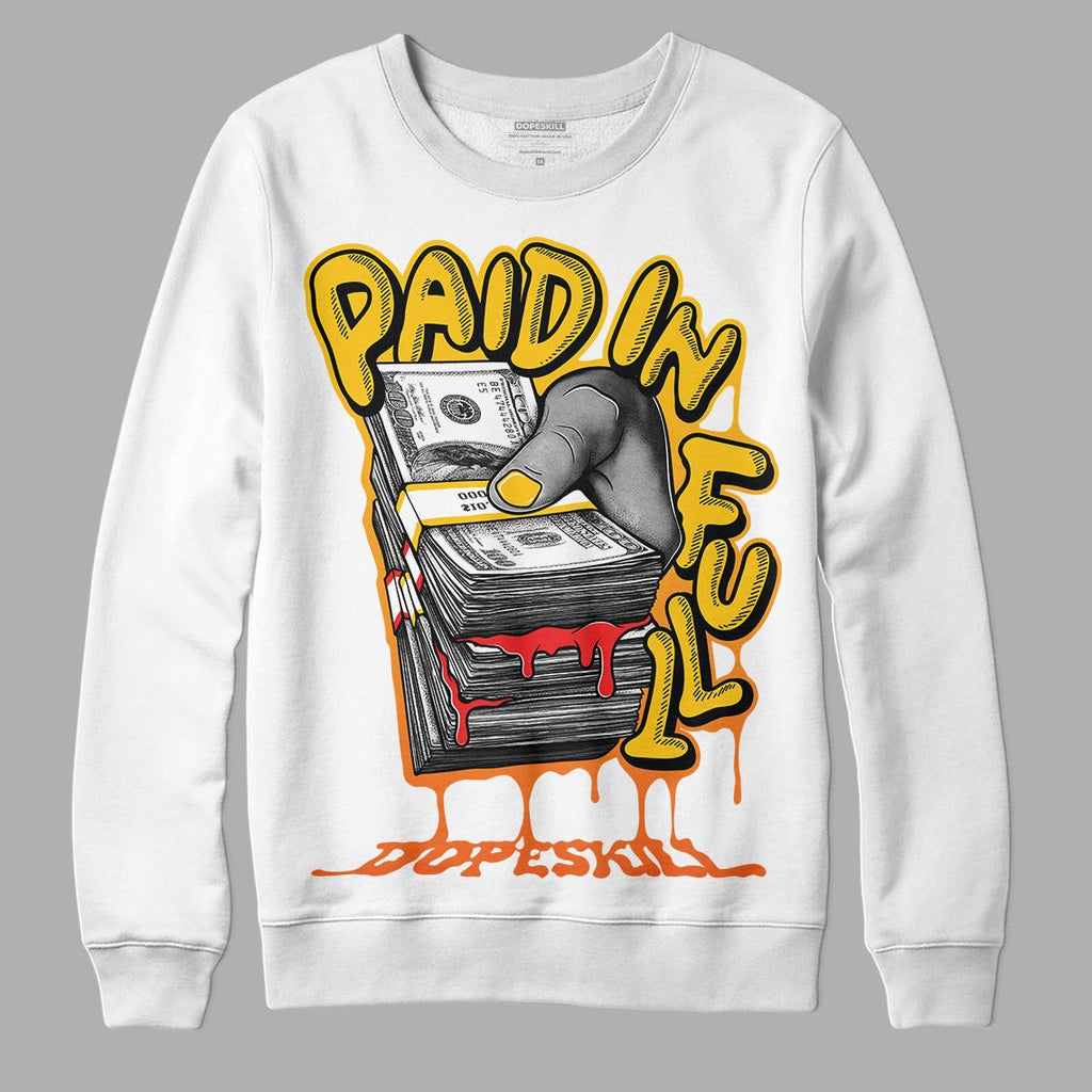 Yellow Collection DopeSkill Sweatshirt Paid In Full Graphic