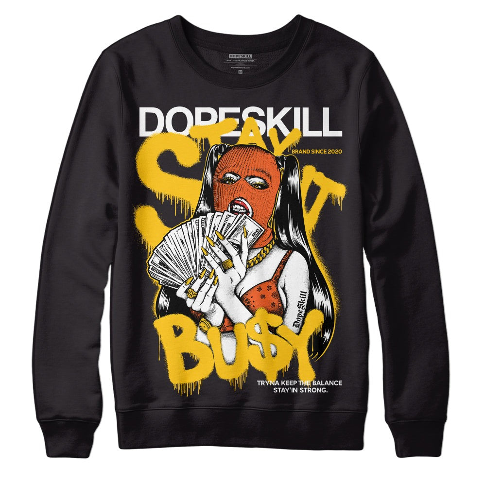 Yellow Collection DopeSkill Sweatshirt Stay It Busy Graphic