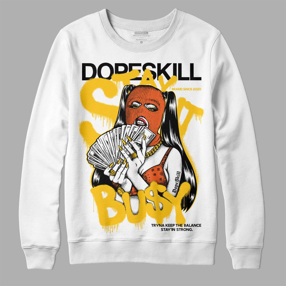 Yellow Collection DopeSkill Sweatshirt Stay It Busy Graphic
