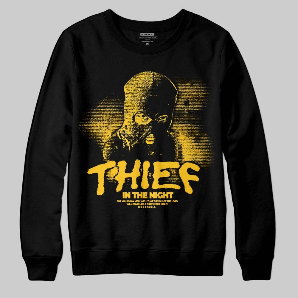 Yellow Collection DopeSkill Sweatshirt Thief In The Night Graphic