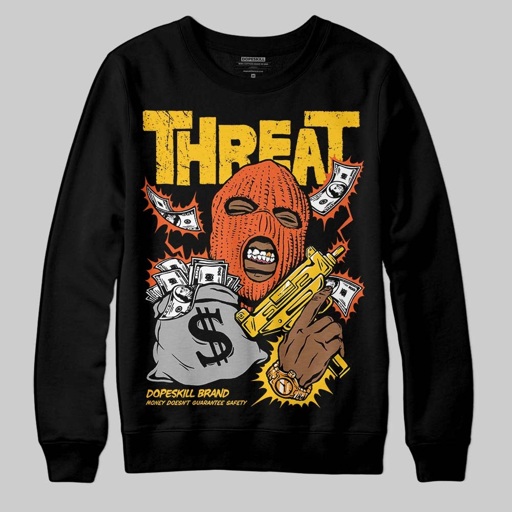 Yellow Collection DopeSkill Sweatshirt Under Threat Graphic