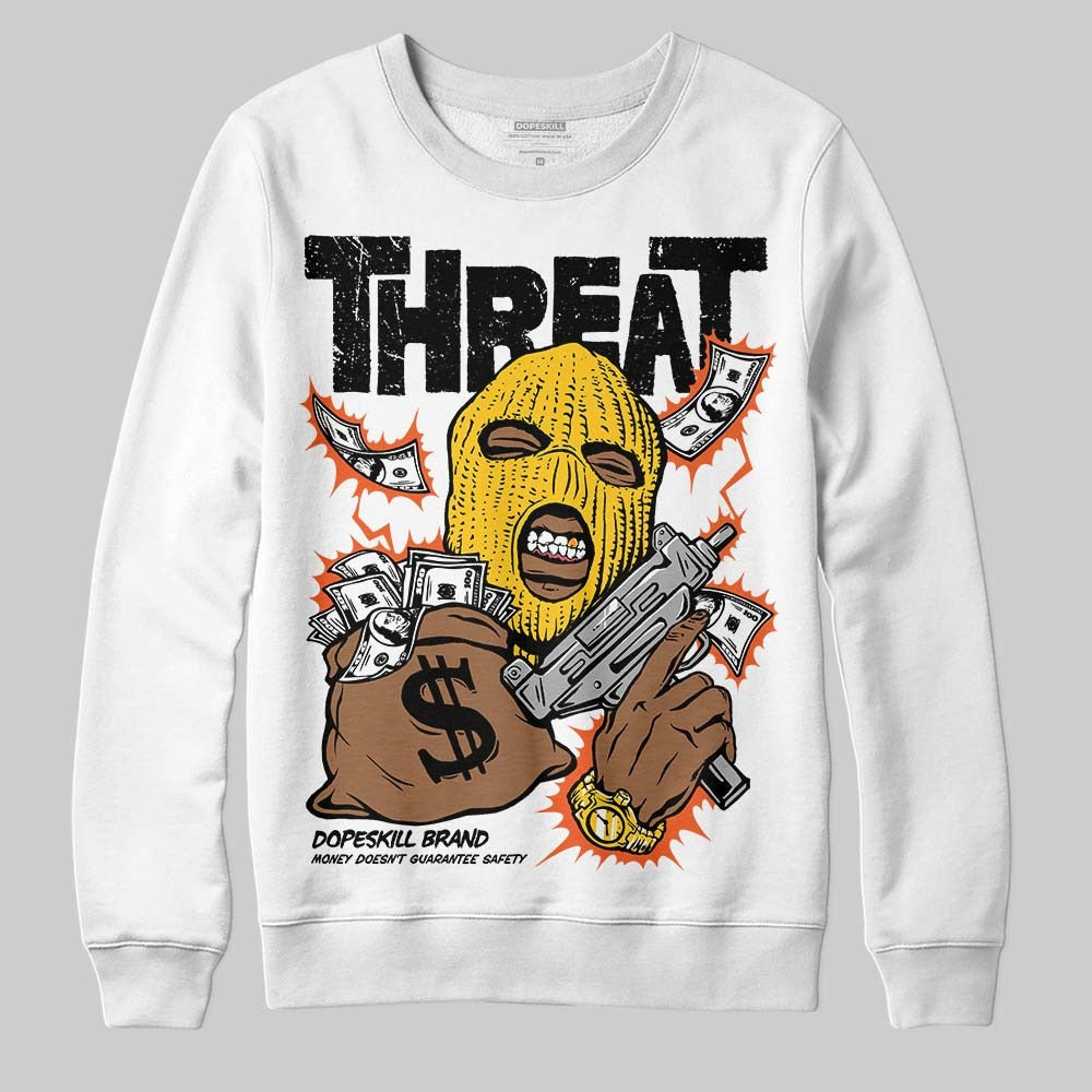 Yellow Collection DopeSkill Sweatshirt Under Threat Graphic