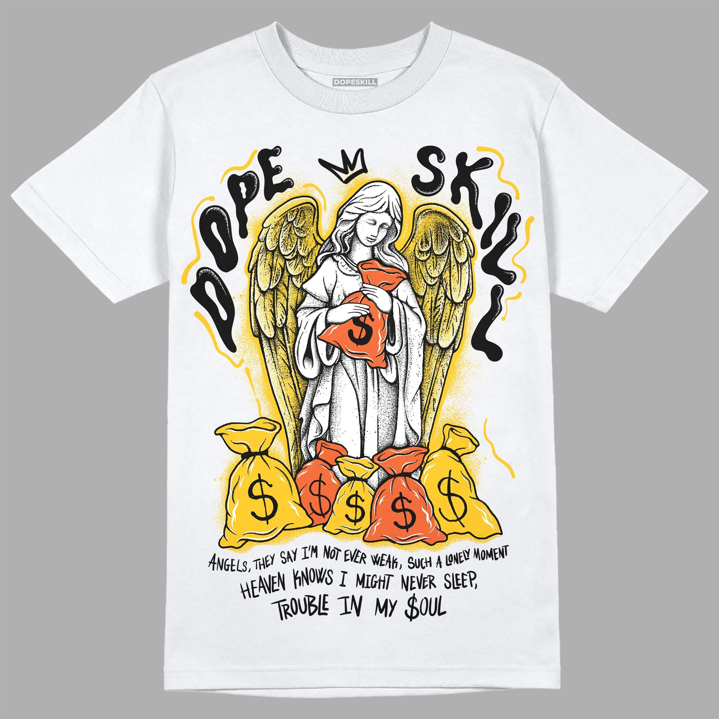 Yellow Collection DopeSkill T-Shirt Angels Graphic