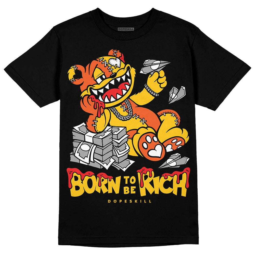 Yellow Collection DopeSkill T-Shirt Born To Be Rich Graphic