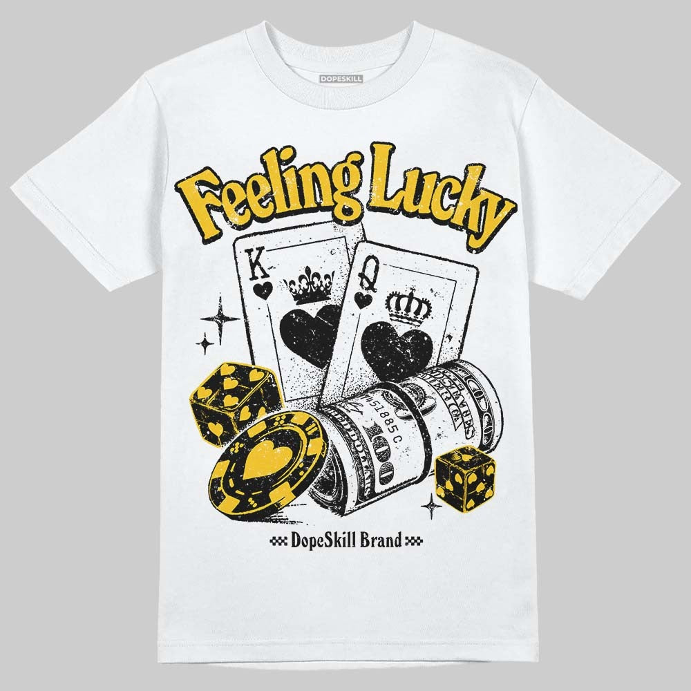 Yellow Collection DopeSkill T-Shirt Feeling Lucky Graphic