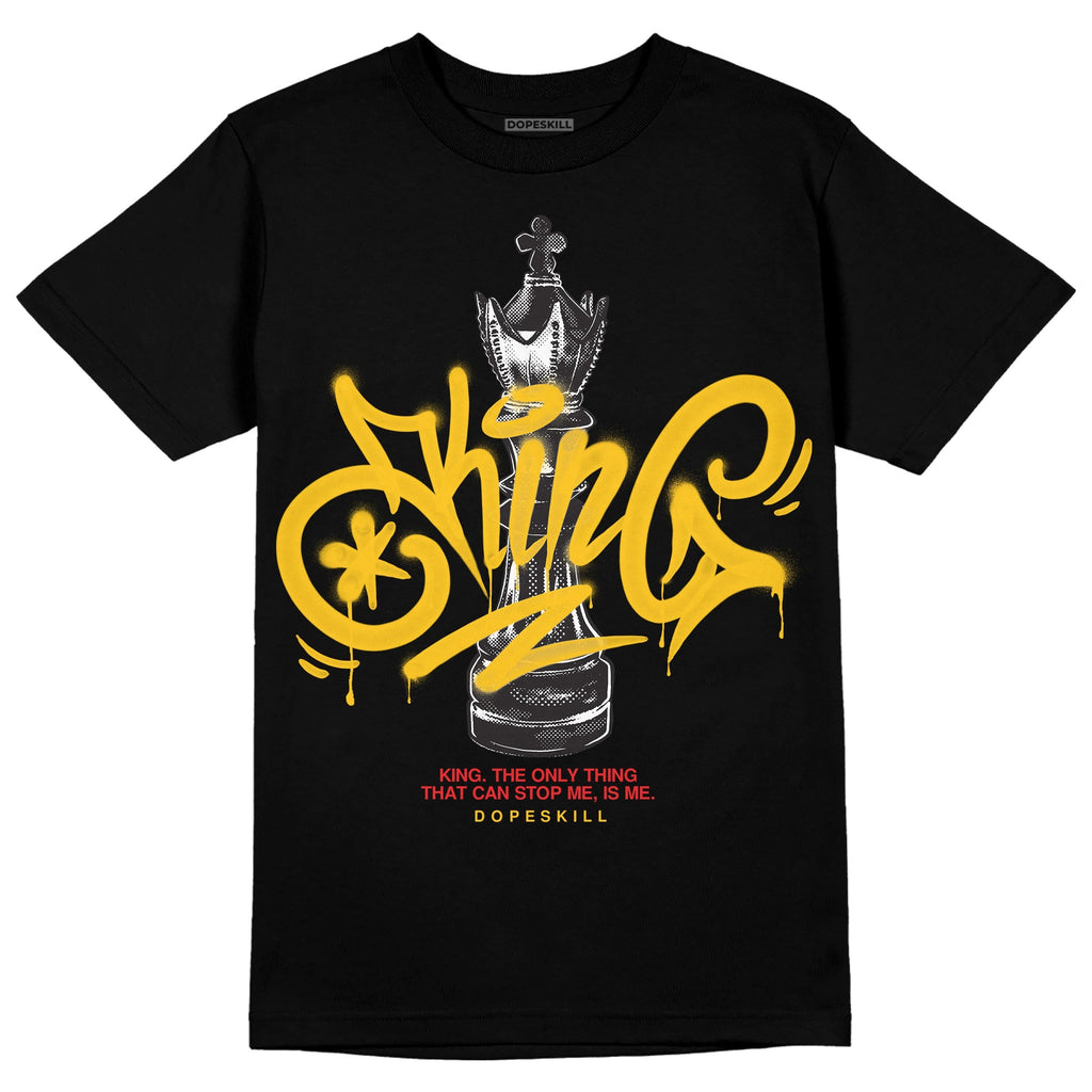 Yellow Collection DopeSkill T-Shirt King Chess Graphic
