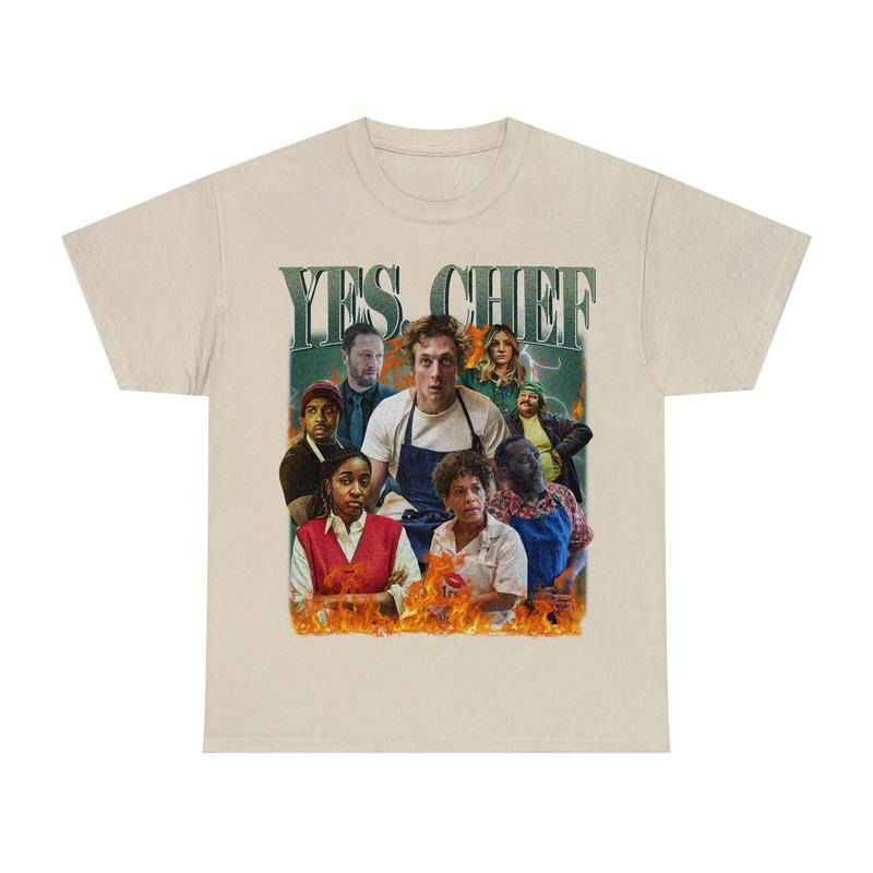 Yes Chef Retro T-Shirt Sweatshirt Hoodie Unisex Cotton Fabric