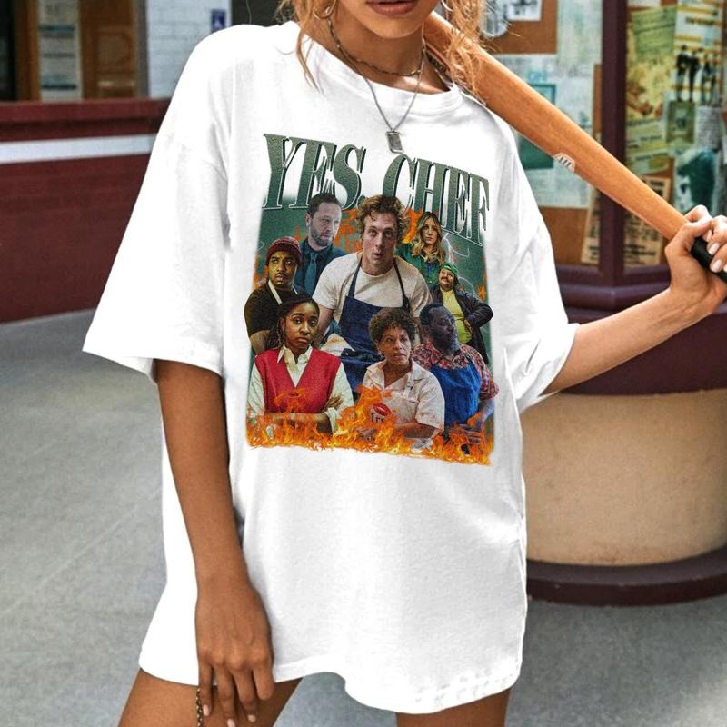 Yes Chef Retro T-Shirt Sweatshirt Hoodie Unisex Cotton Fabric