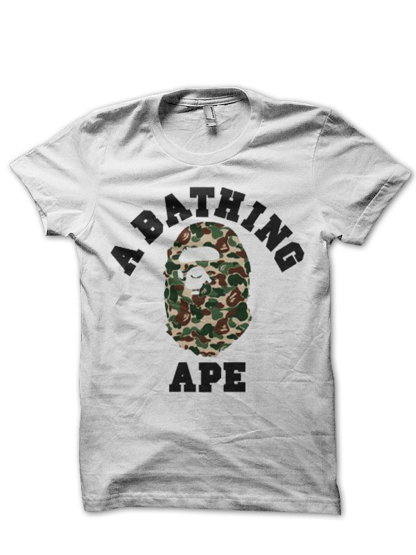 A Bathing Ape White T-Shirt Style001