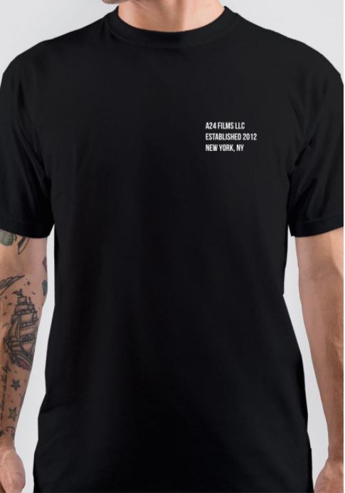 A24 Flims Half Sleeve Black T-Shirt