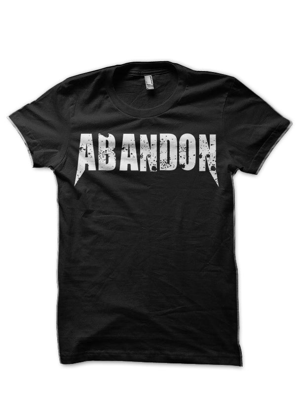 Abandon Half Sleeve Black T-Shirt