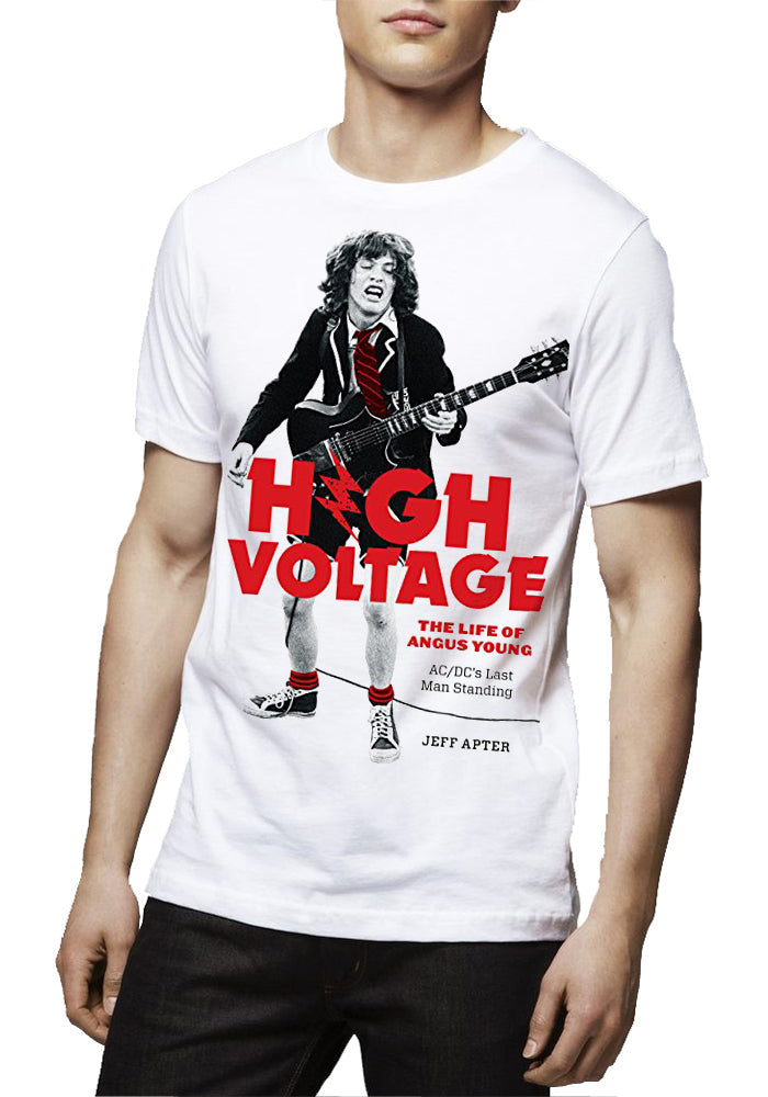 AC DC High Voltage White T-Shirt