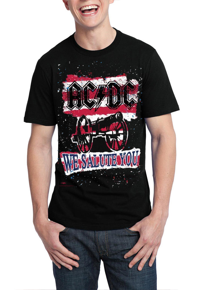AC DC Salute Black T-Shirt