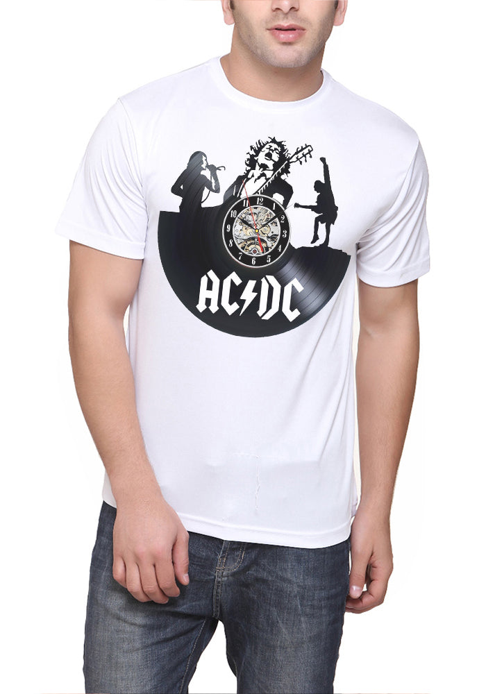 AC DC White T-Shirt Style002