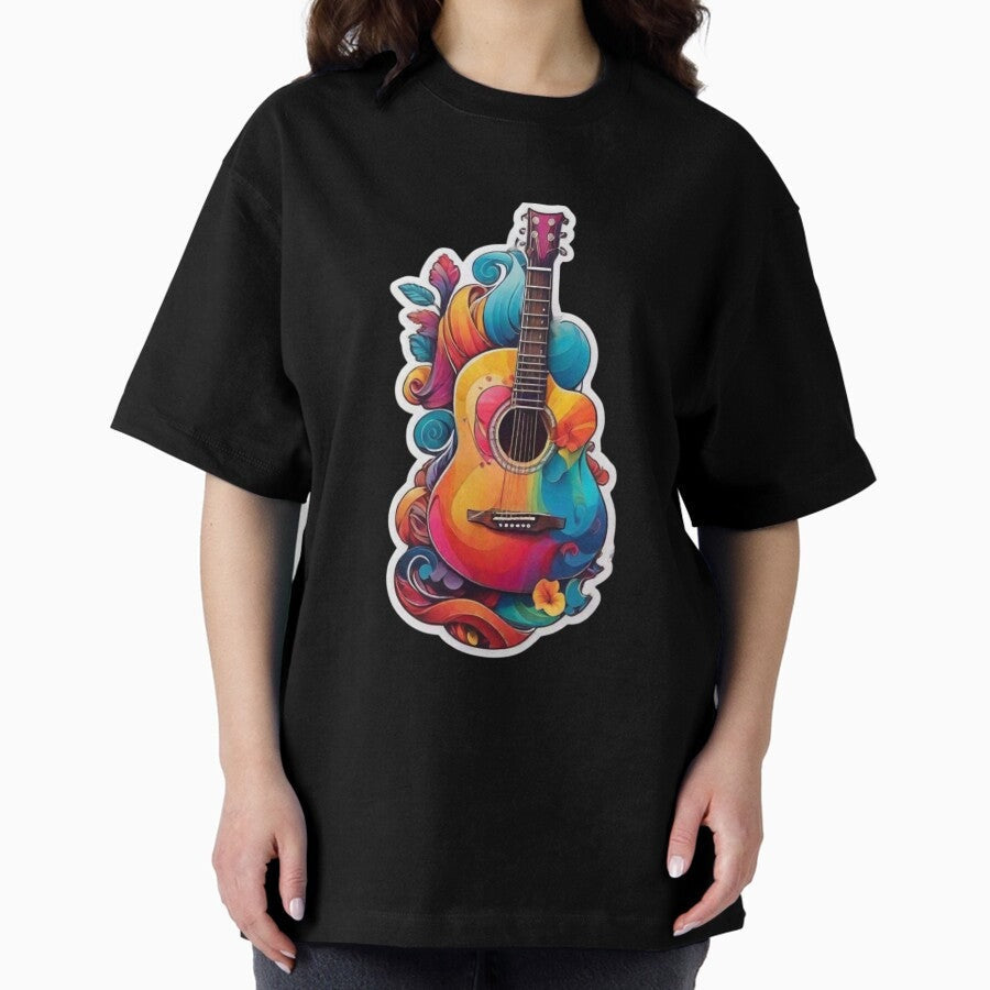 acoustic guitar Oversized T-Shirt