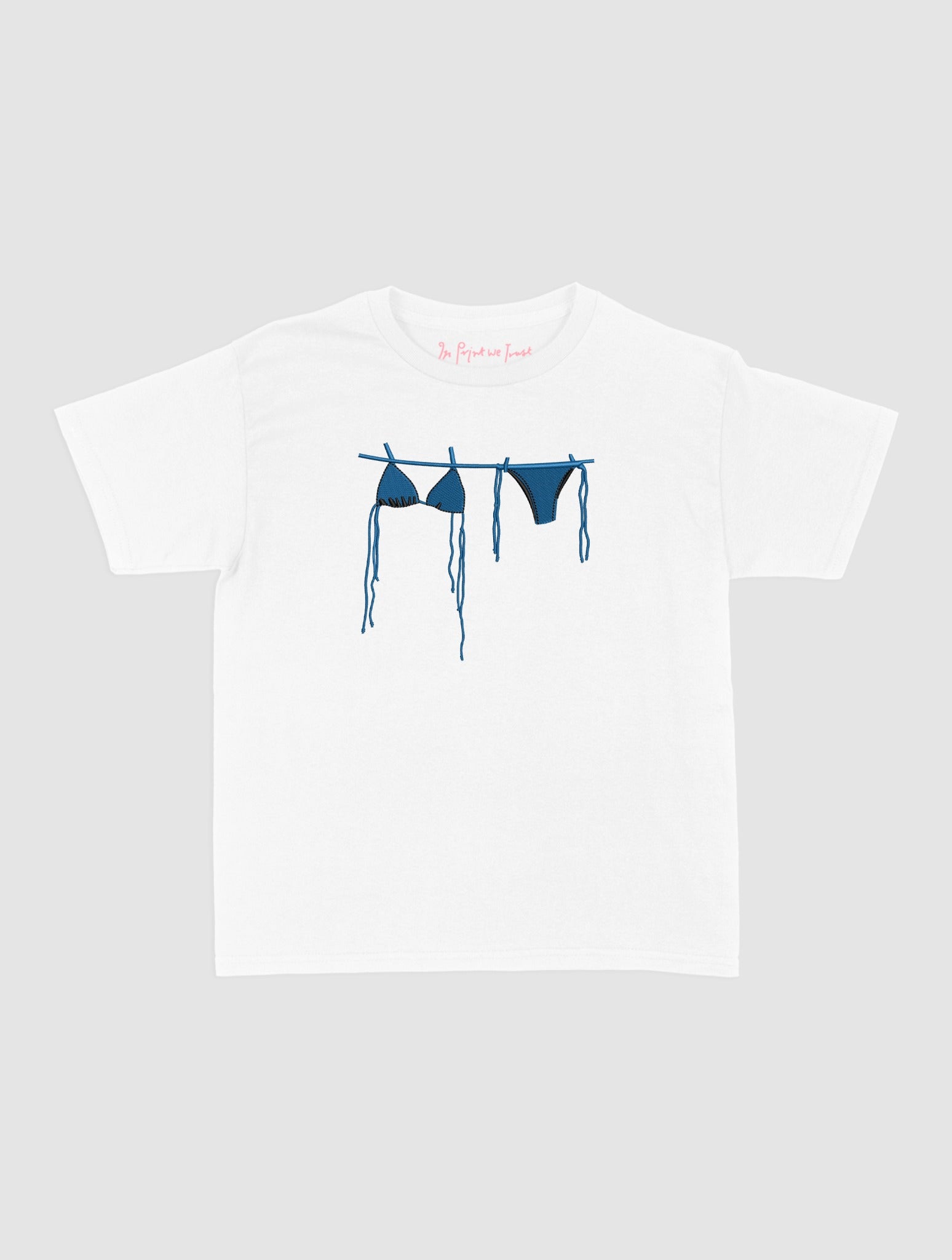 air dry embroidered baby tee