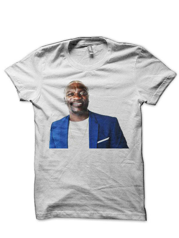 Akon White T-Shirt Style003