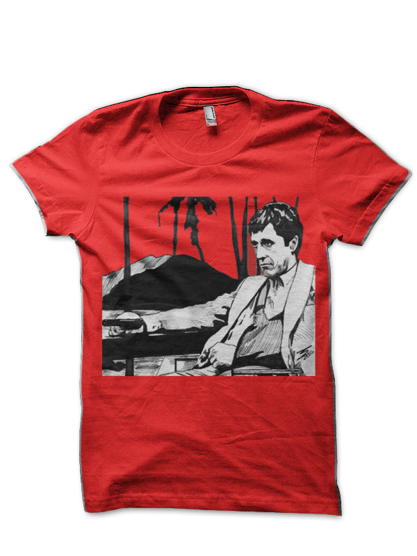 Al Pacino Half Sleeve Red T-Shirt