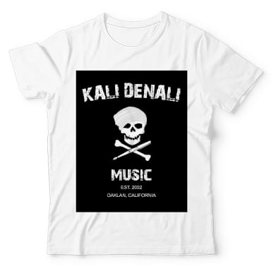 Kali Denali Music White Half Sleeve T-Shirt