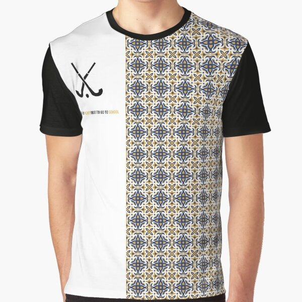 born to play hockey forced to go to school Graphic T-Shirt