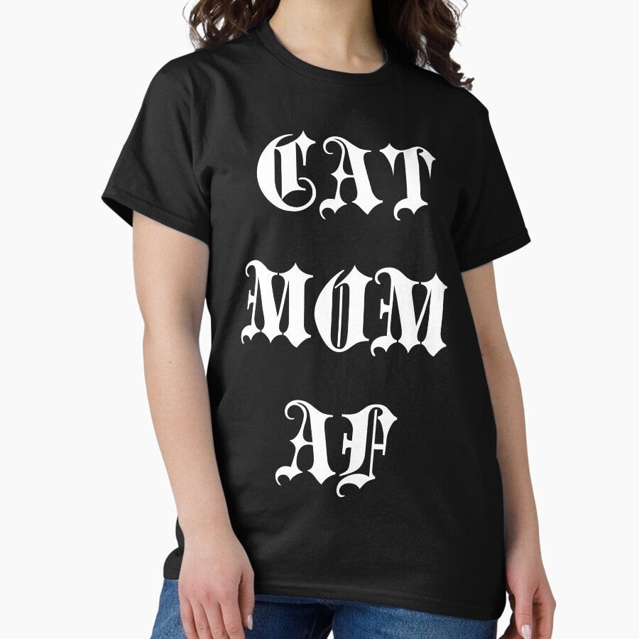 cat mom af Alt Aesthetic retro vintage gothic Classic T-Shirt